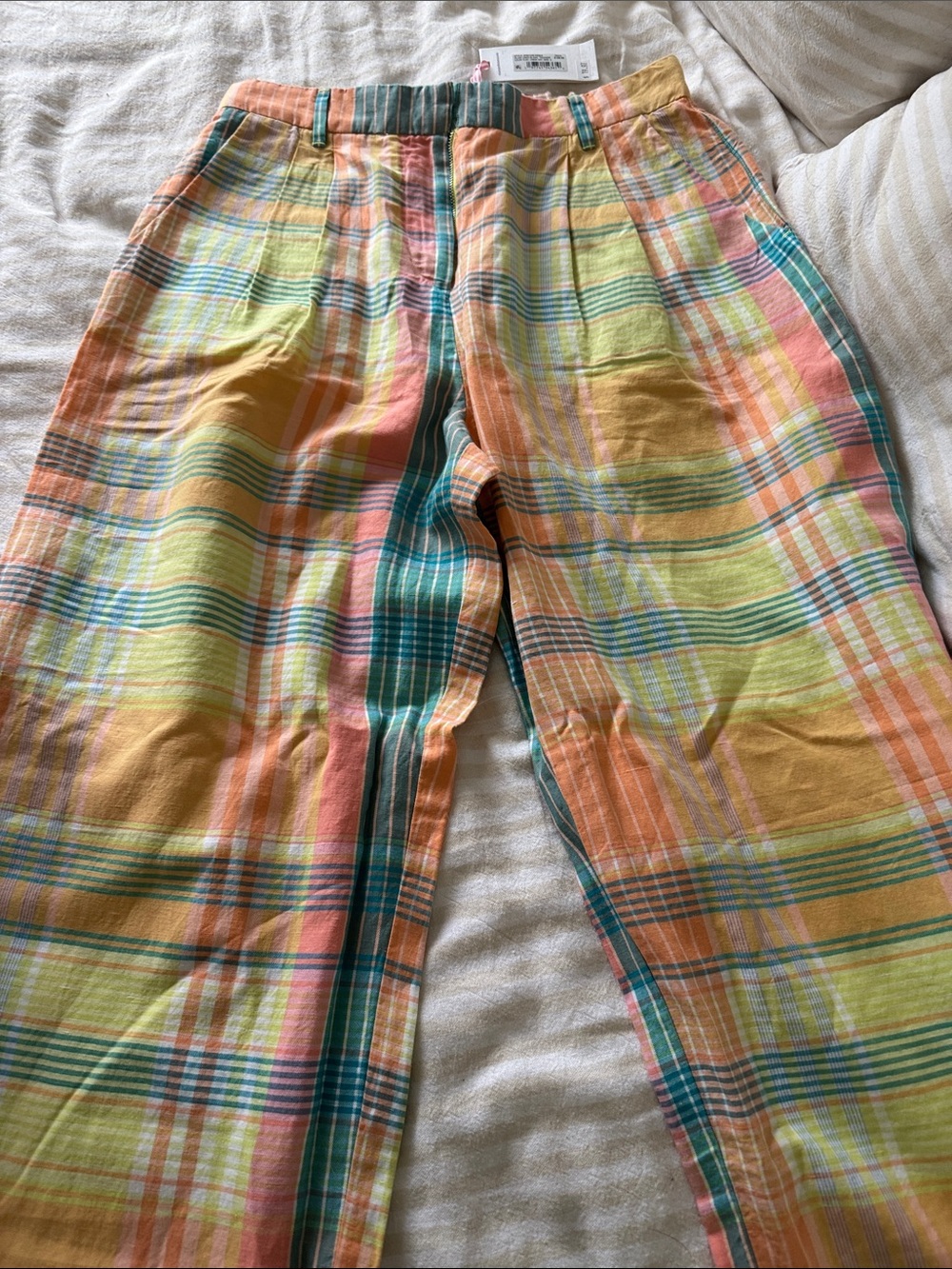 Vineyard Vines Multicolor Pastel Plaid Trousers